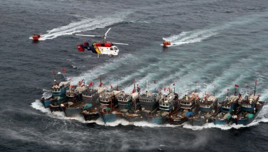 济州海警揭发中国7艘非法渔船